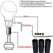Abfer Leather Shift Knob Automatic Aluminum Alloy Manual Car Gear Stick Lever Shifter Head Without Lock Button