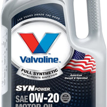 Valvoline SynPower 0W-20 Full Synthetic Motor Oil - 5qt (Case of 3) (813460-3PK)