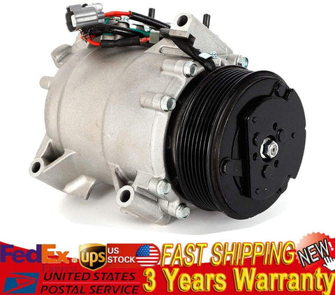 AC Air Conditioner Compressor & Clutch Full kit for 2004 2005 2006 2007 2008 ACURA TSX 2.4L, Replace OEM# CO 10849T, KT 2022, 140331C, 11157886, 41991.7T2, 58886