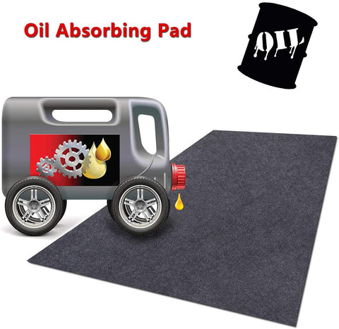 Meitola Cleanable Oil Spill Mat, Oil Absorbing pad Durable Protective Surface Can be Used for car Oil Change (48in×48in)