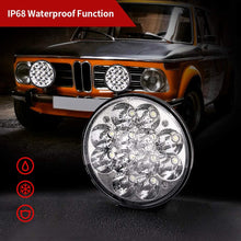H5001 Led Headlight Par46 LED Light for Unity Spotlight, 5.75" 5-3/4" Round Led Pods for Truck Offroad Led Work Light Replacement Sealed Beam Projector 36W Chrome(1 Pcs)