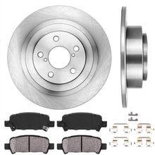 CRK14794 REAR 290 mm Premium OE 5 Lug [2] Brake Disc Rotors + [4] Ceramic Brake Pads + Clips