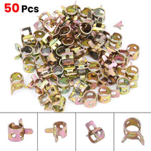 FADZECO 50x 1/4 6mm Spring Steel Clip Fuel Oil Line Rubber Vacuum Hose Clamp Tool Kit