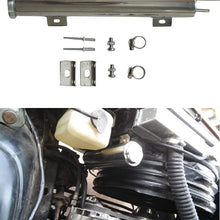 BLACKHORSE-RACING 3" X 9" Radiator Coolant Overflow Puke Tank Polished Stainless Steel 32OZ