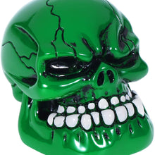 Bashineng Gear Stick Knob Skull Style Shift Head Replacement Shifter Fit Most Manual Automatic Cars (Green)