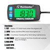 Backlight Digital Tach Maintenance Hour Meter LCD Self Powered Tachometer for 2 or 4 Stroke Gas Engine RC Toys PWC ATV Motorcycle Marine Chainsaw Tractor Lawnmower (Blue)