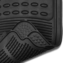 OxGord Car Floor Mats - All-Weather, Non-Slip, Odorless Rubber - Universal Fit Best for Car SUV Truck Van, Heavy Duty, Ridged Liner Protection Great for Catching Spills & Easy Rinse