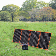 XINPUGUANG 80W 12V Foldable Solar Panel Kit Portable Solar Charger USB DC Output for RV/Camping/Portable Power Station/Cell Phone/car Battery/Power Bank…
