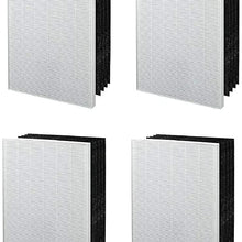 LifeSupplyUSA 4 Pack Replacement Filter Compatible with ELECTROLUX EL041 Carbon AIR Cleaner ELAP15D7PW