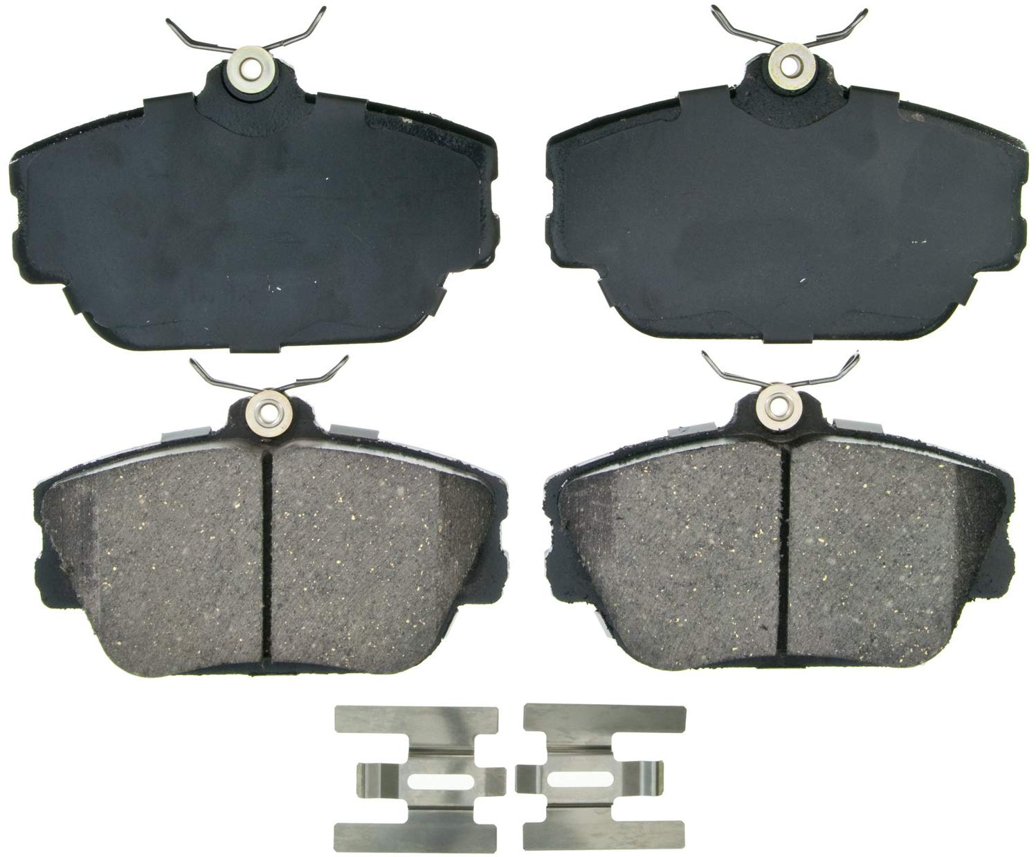 Wagner QuickStop ZD598 Ceramic Disc Pad Set Includes Pad Installation Hardware, Front