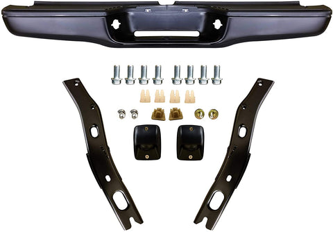 Make Auto Parts Manufacturing Rear Step Bumper Assembly Black Steel For Toyota Tacoma 1995 1996 1997 1998 1999 2000 2001 2002 2003 2004 - TO1102214