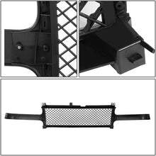 Replacement for Silverado Tahoe Suburban Badgeless Diamond Mesh Front Upper Bumper Grille Guard(Glossy Black) GMT800 1500