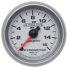 AUTO METER 4944 Ultra-Lite II 2-1/16" 0-1600 F Full Sweep Electric Pyrometer, 2.3125 in.