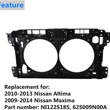 labwork Radiator Support Assembly NI1225185 Replacement for 2010-2013 Nissan Altima, 2009-2014 Nissan Maxima 625009N00A