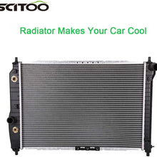 SCITOO Radiator Compatible with 2004 2005 2006 2007 2008 for Chevrolet Aveo Aveo5 1.6L CU2873