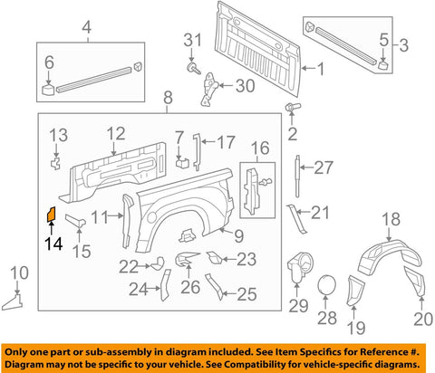 TOYOTA 65557-0C010 Rope Hook Retainer