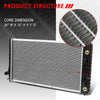 Replacement for Chevy Cavlier/Pontiac Sunfire 1-5/16 inches Inlet OE Style Aluminum Direct Replacement Racing Radiator