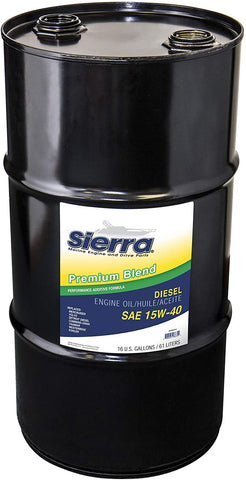 Sierra 18-9553-6 15W-40 Premium Blend Diesel Oil-16 Gallon