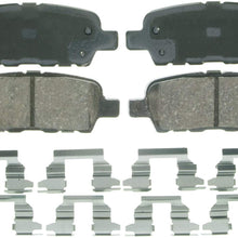 Wagner QuickStop ZD905 Ceramic Disc Pad Set Includes Pad Installation Hardware, Rear