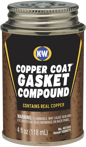 K&W 401504 Copper Coat Gasket Compound - 4 Fl Oz