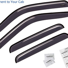 Goodyear Shatterproof Side Window Deflectors for Trucks Ford F250 to F550 Super Duty 1999-2016 SuperCrew, Tape-on Rain Guards, Vent Window Visors, Truck Accessories, Vent Deflector, 4 Pcs. – GY003128