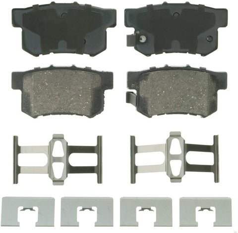 Wagner QuickStop ZD536 Ceramic Disc Pad Set Includes Pad Installation Hardware, Rear