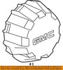 GM 22909150 CAP ASM-WHL TR