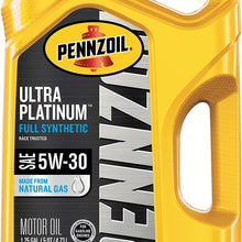 Pennzoil Ultra Platinum Full Synthetic 0W-20 Motor Oil (5-Quart, Single Pack)