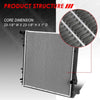 2594 Factory Style Aluminum Cooling Radiator Replacement for 01-06 BMW X5 3.0L AT