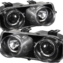 Spyder 5008671 Acura Integra 94-97 Projector Headlights - LED Halo -Black - High H1 (Included) - Low 9006 (Included)
