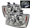 Spyder Auto 5009654 LED Halo Projector Headlights Chrome/Clear