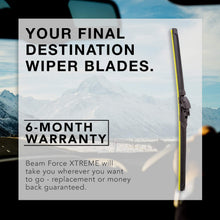 Beam Force XTREME 24”+19” Wiper Blades w/Japanese Fukoku Rubber for Longest Life, 6-MO Warranty (Pair)