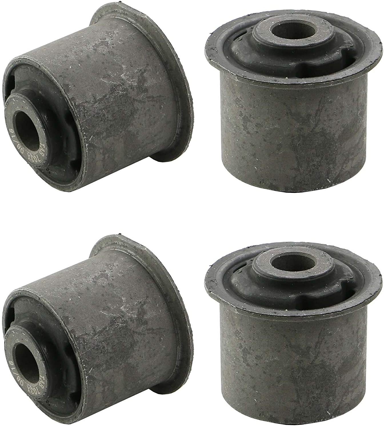 Pair Set 2 Rear Arm To Knuckle Upper Control Arm Bushings for Ford Lincoln