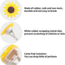 6 Pieces Car Air Freshener Sunflower car Accessories Sunflower Air Vent Clips Cute Car Air Freshener Sunflowers Gift Decorations Girasoles Car Clip Interior Air Vent Decorations