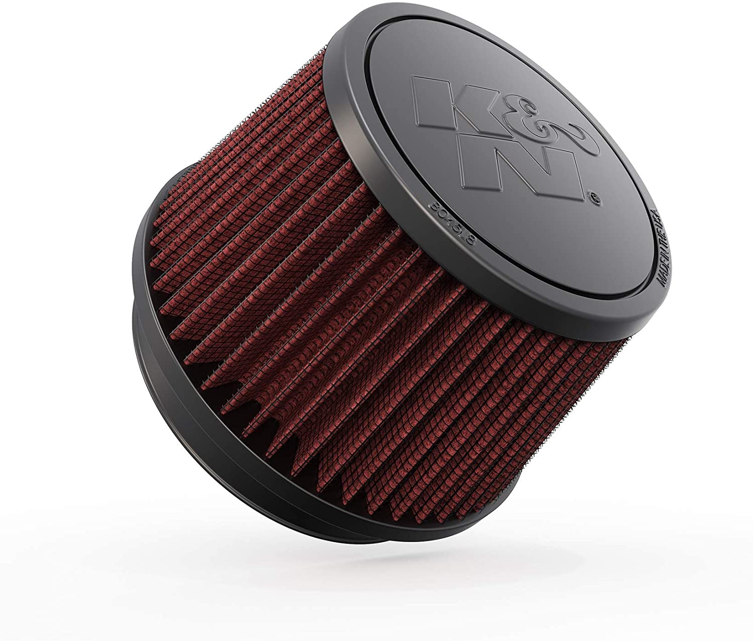 K&N Universal Clamp-On Air Filter: High Performance, Premium, Washable, Replacement Filter: Flange Diameter: 4 In, Filter Height: 3.5 In, Flange Length: 0.625 In, Shape: Round Tapered, RU-2510