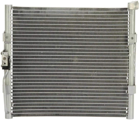 VioletLisa All Aluminum Air Condition Condenser 1 Row Compatible with 1994-1995 Civic 1994-1997 Civic del Sol Without Oil Cooler