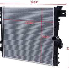 Aluminum Cooling Radiator 2957 Compatible For Jeep Wrangler JK Rubicon Sahara Islander 3.6L 3.8L 2007-2018