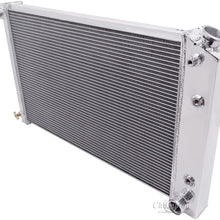 Champion Cooling Systems, 2 Row with 1" Tubes All Aluminum Replacement Radiator (26"Core) For Many GM Models: Buick, Cadillac, Chevy, Oldsmobile & Pontiac, American Eagle Part #AE162