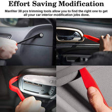 Trim Removal Tool 41Pcs Car Panel Door Audio Removal Tool Kit, Auto Clip Pliers Fastener Remover Pry Tool Set with Storage Bag (Red)