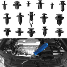 Shineyoo Car Retainer Clips Plastic Fasteners Kit Fender Rivet Clips 16 Most Popular Sizes-650Pcs Auto Push Pin Rivets Kit with Fastener Remover Cable Tie for GM Ford Toyota Honda Chrysler
