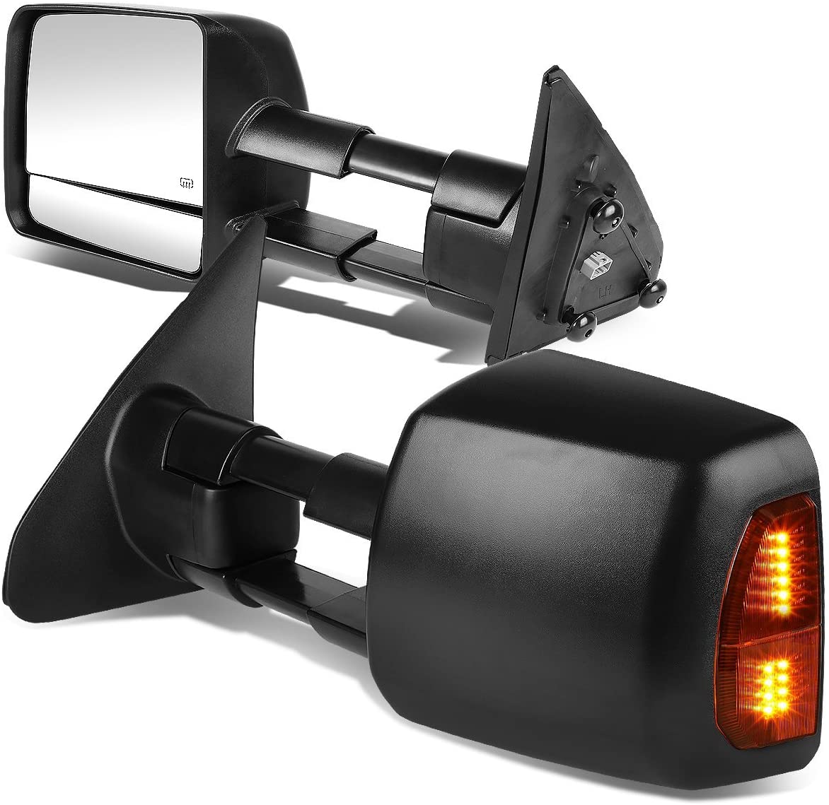 DNA Motoring TWM-038-T888-BK-AM Towing Side Mirrors