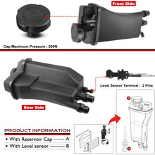 A-Premium Coolant Expansion Tank with Cap and Sensor Replacement for BMW E39 525i 528i 530i E38 728i