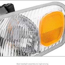 AUTOSAVER88 Headlight Assembly Compatible with 1998-2000 Toyota Corolla +Front Signal Lights (Driver and Passenger Side)