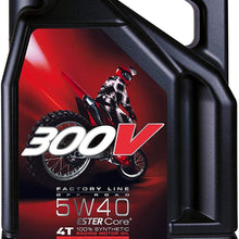 Motul 104135-CS 300V Offroad 4T Competition Synthetic Oil, 4 Pack (5W-40 4-Liter), 33.81 Fluid_Ounces