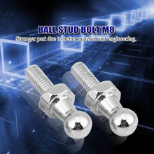 KIMISS 2 pcs 10mm M6 Ball Stud Bolt Stainless Steel for Gas Struts Ball Ended Bonnet 6/15 Struts Fastener