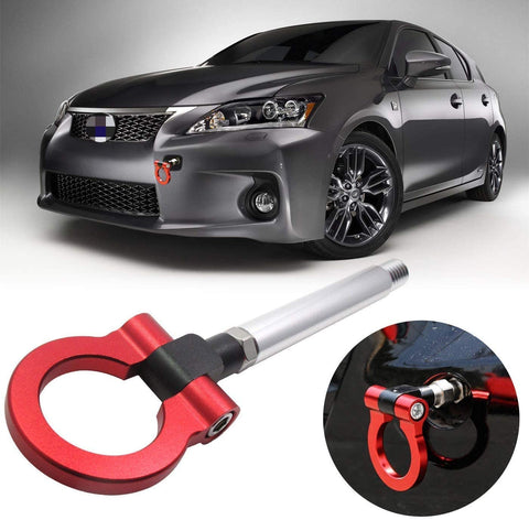 Xotic Tech Sports Track Racing Style CNC Aluminum Tow Hook for Lexus is CT RC 2006-up (Red)