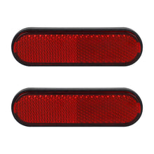 NTHREEAUTO Red Reflectors Motorcycle Safety Reflector Reflective Sticker Universal Compatible with Bicycle, Bike, Trailer, Cars, Trucks, Boat, ATV, Dirt Bike, Driveway