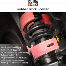 DuraSHOCK U.S. Coil Spring Block Boosters Series Pack, Automotive Performance Enhancement for Car Coil Spring Shock Absorption, Protection of Auto Suspension System (1.25" x 1" x 1")