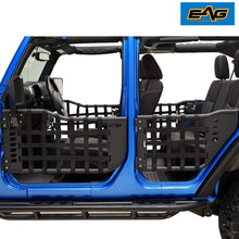 EAG Matrix Tubular Door with Side View Mirror Fit for 07-18 Jeep Wrangler JK 4 Door Only