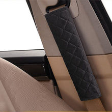 U&M 2pcs Seat Belt Covers, Soft Velvet Feel Car Belt Protector Shoulder Seatbelt Pad for Adults Youth Kids - Car, Truck, SUV, Airplane,Carmera Backpack Straps - by (Black)